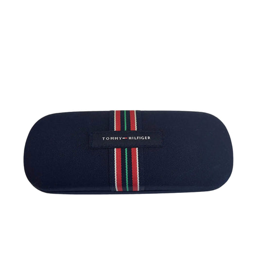 ETUI A LUNETTES RIGIDE BLEU MARINE TOMMY HILFIGER