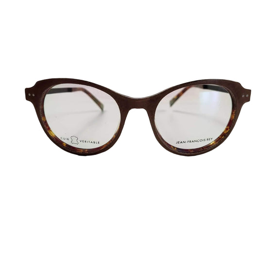 LUNETTES DE SOLEIL OU DE VUE FEMME JF REY CUIR MARRON