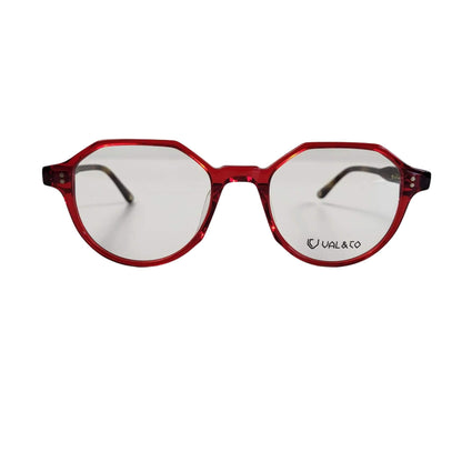 LUNETTES DE SOLEIL OU DE VUE VAL AND CO WESTON ROUGE