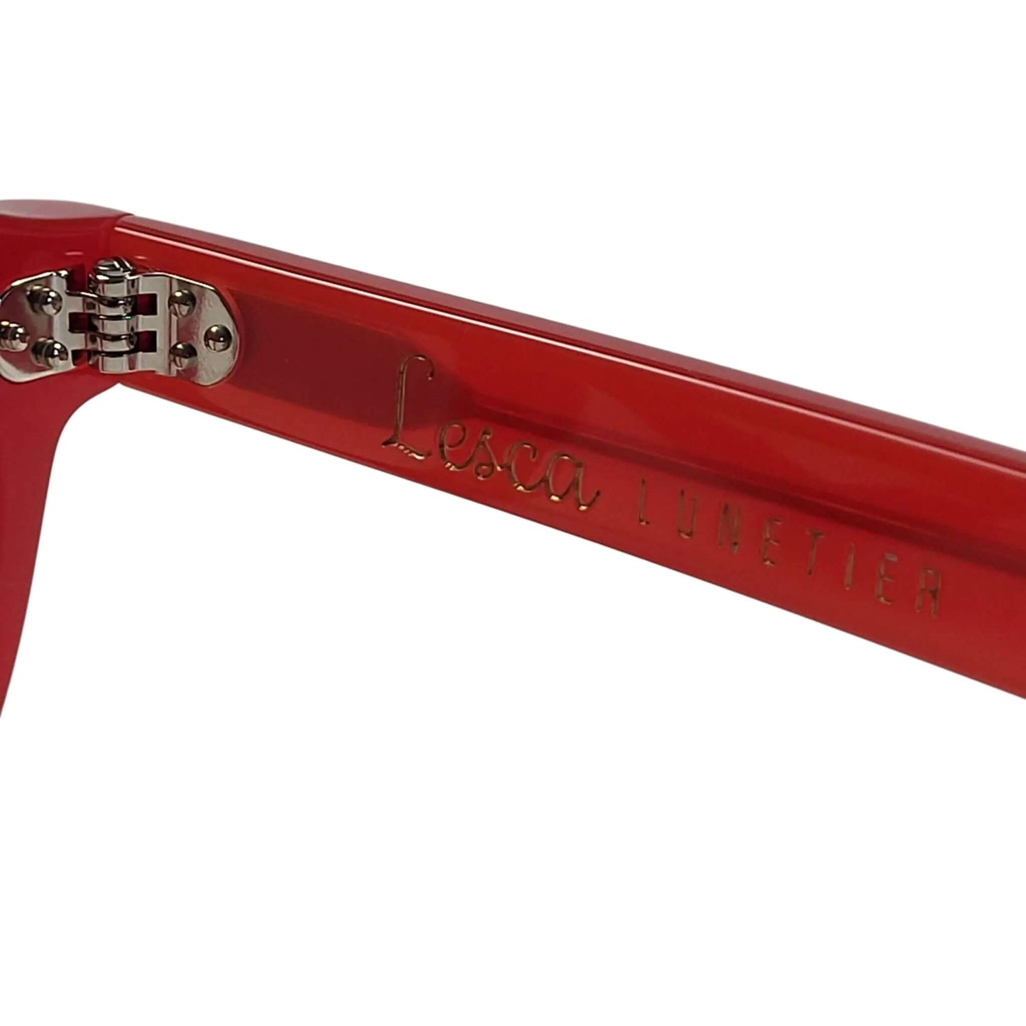 LUNETTES HOMMES FEMMES LESCA GASTON ROUGE